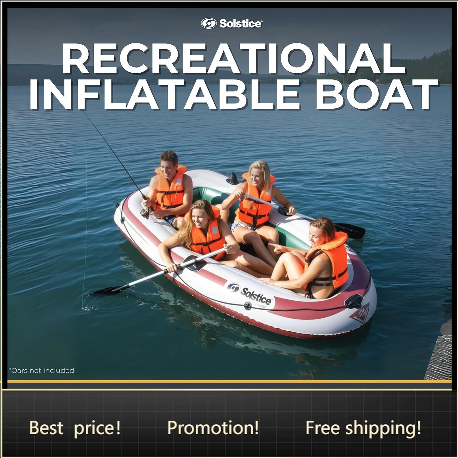 Fishing Rod Boat - Barco Inflável para Pesca Bestseller Solstice