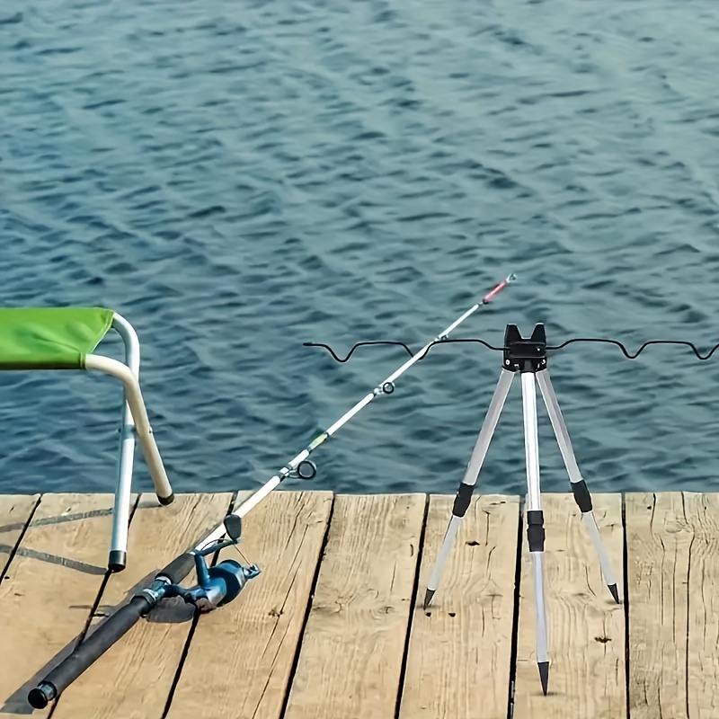 Fishing Rod Casting - 1 pçs suporte telescópico da liga