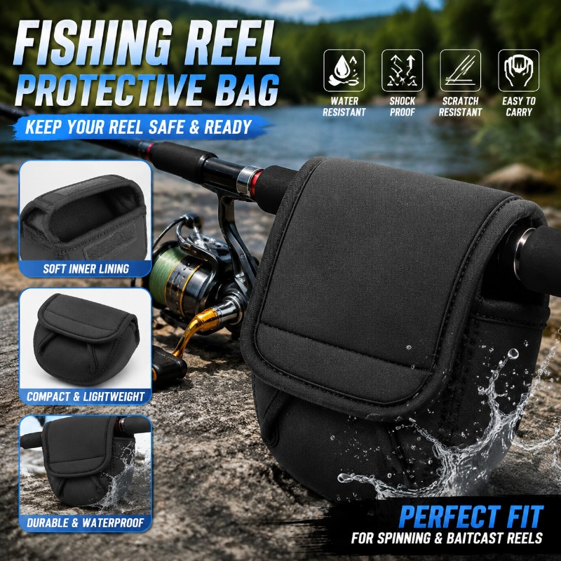 Fishing Rod Spinning - Capa Protetora para Carretilha de Pesca,