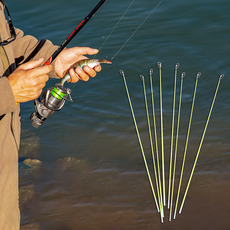 Fishing Rod Tip Replacement - 5 pçs 42cm barco/jangada ponta da