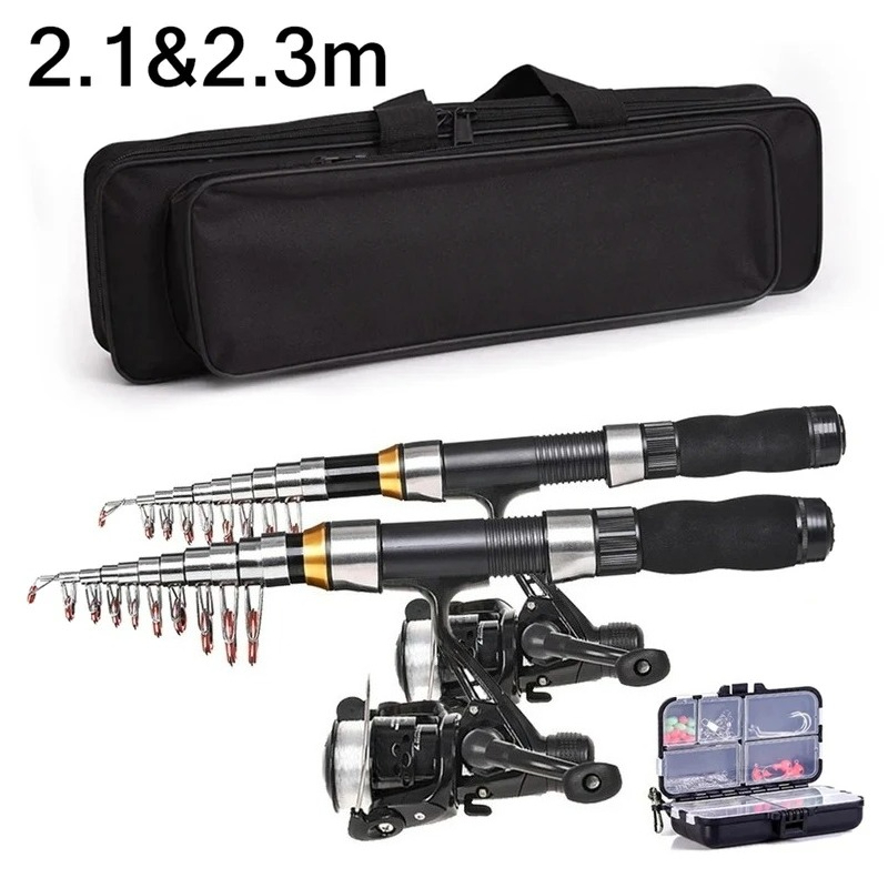 Fishing Rod Spinning - BRAVMAK 2.1/2.3 mTelescópica Vara de Pesca