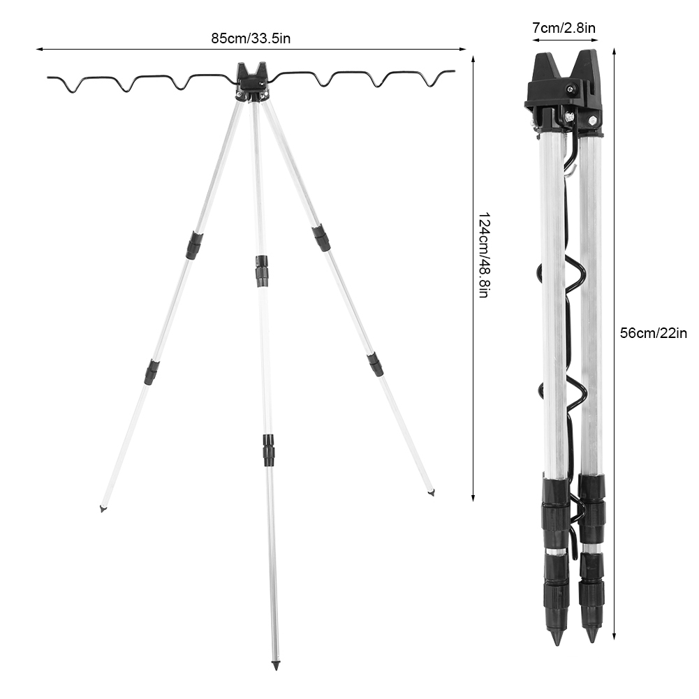 Vara de pesca tripé suportes m - Fishing Rod Casting avaliação e preço