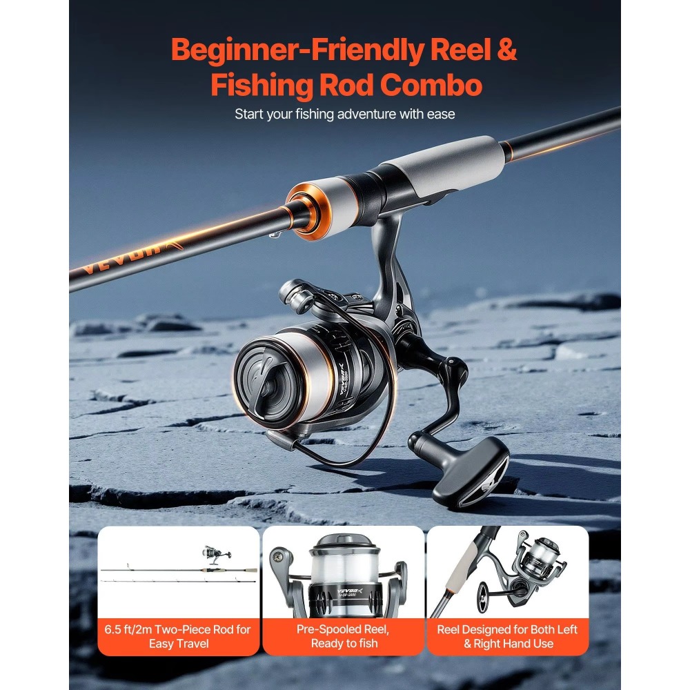 Conjunto de Vara de Pesca de C - Fishing Rod Combo avaliação e preço