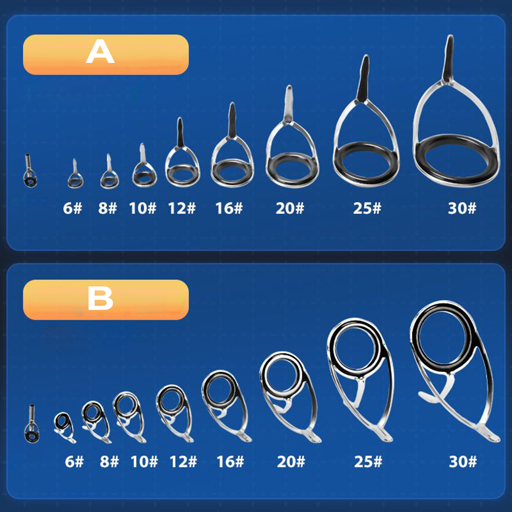 9 pçs guia de vara de pesca an - Fishing Rod Repair Kit avaliação e preço