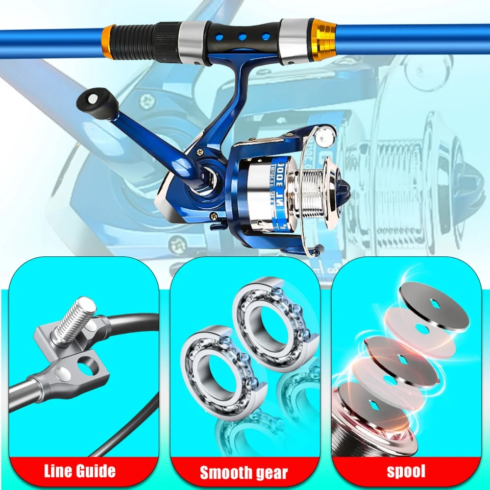 Conjunto de vara de pesca tele - Fishing Rod Spinning avaliação e preço