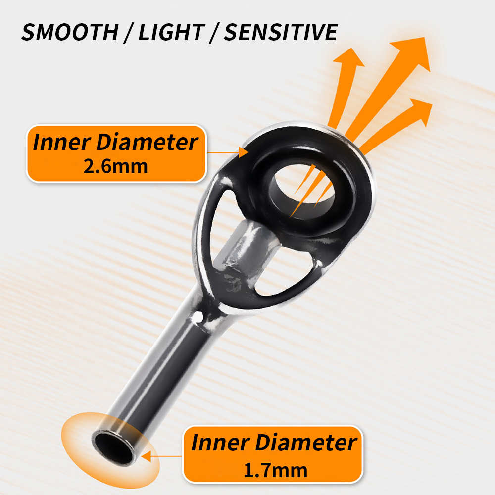 9 pçs guia de vara de pesca an - Fishing Rod Spinning avaliação e preço